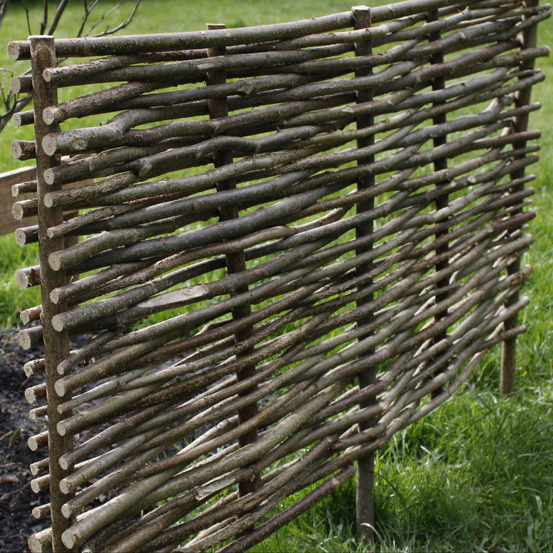 Woven Hazel Border Edging Fence 60cm Height HOME AND GARDEN Prestige Wicker 