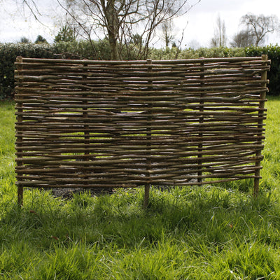 Woven Hazel Border Edging Fence 60cm Height HOME AND GARDEN Prestige Wicker 