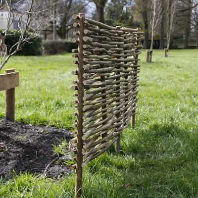 Woven Hazel Border Edging Fence 60cm Height HOME AND GARDEN Prestige Wicker 