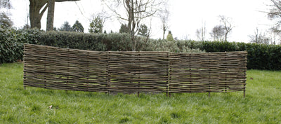 Woven Hazel Border Edging Fence 60cm Height HOME AND GARDEN Prestige Wicker 