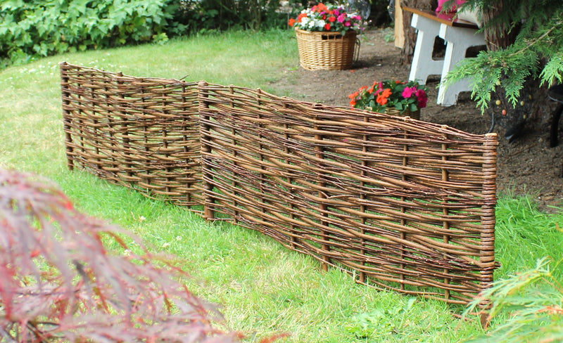 Woven Willow Border Edging 40cm Height Home & Garden Prestige Wicker 